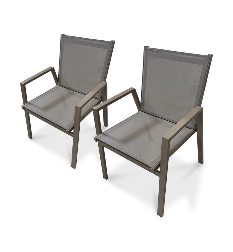 2er-Set Gartensessel Florida - Quarz
