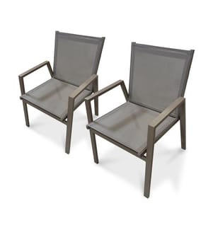 2er-Set Gartensessel Florida - Quarz