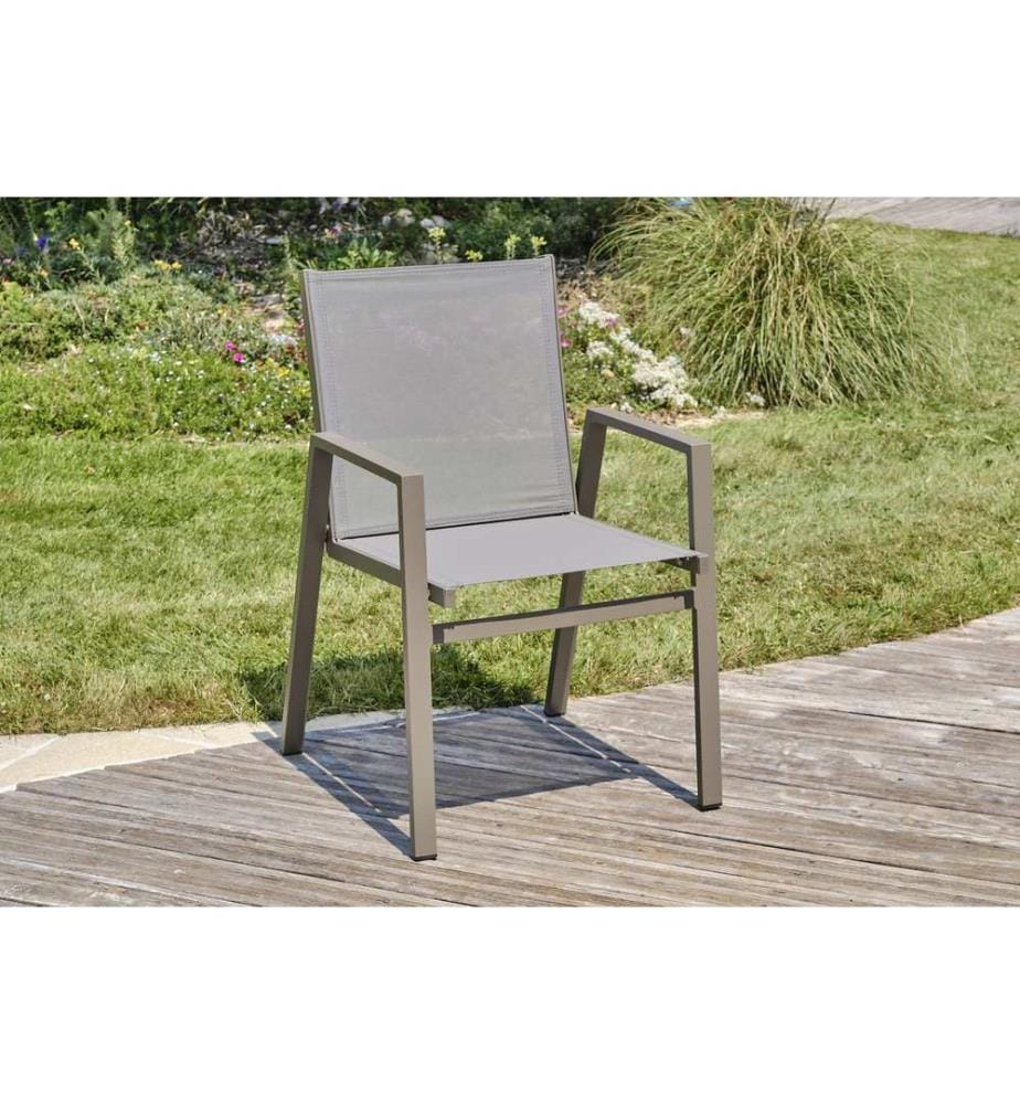 2er-Set Gartensessel Florida - Quarz