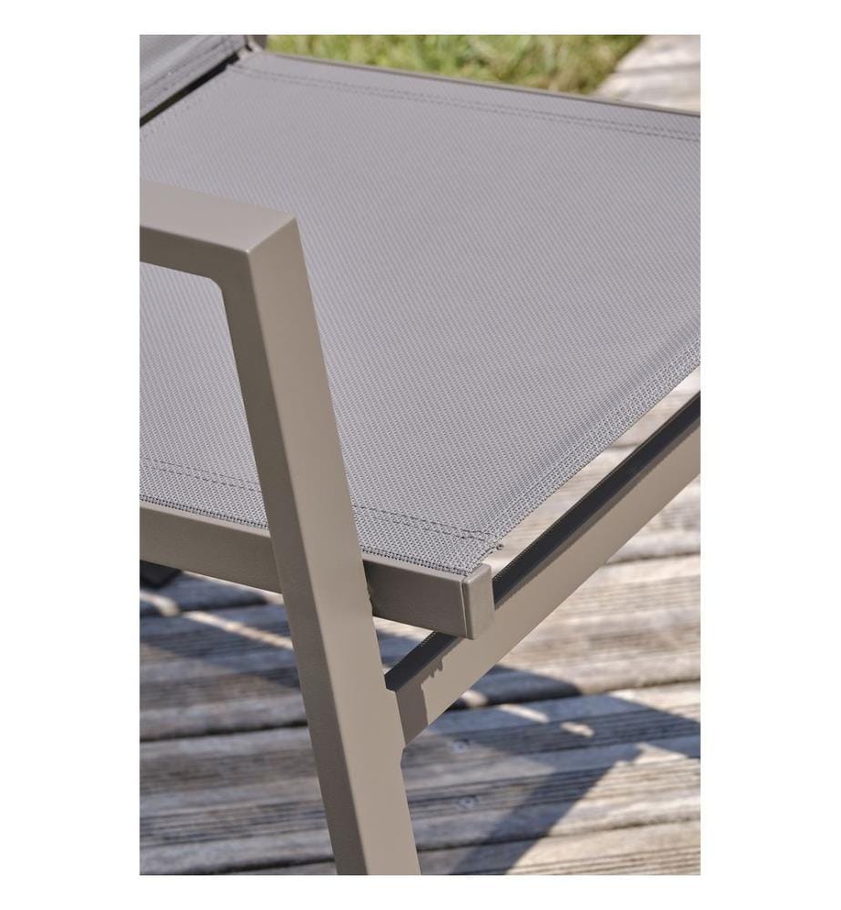 2er-Set Gartensessel Florida - Quarz