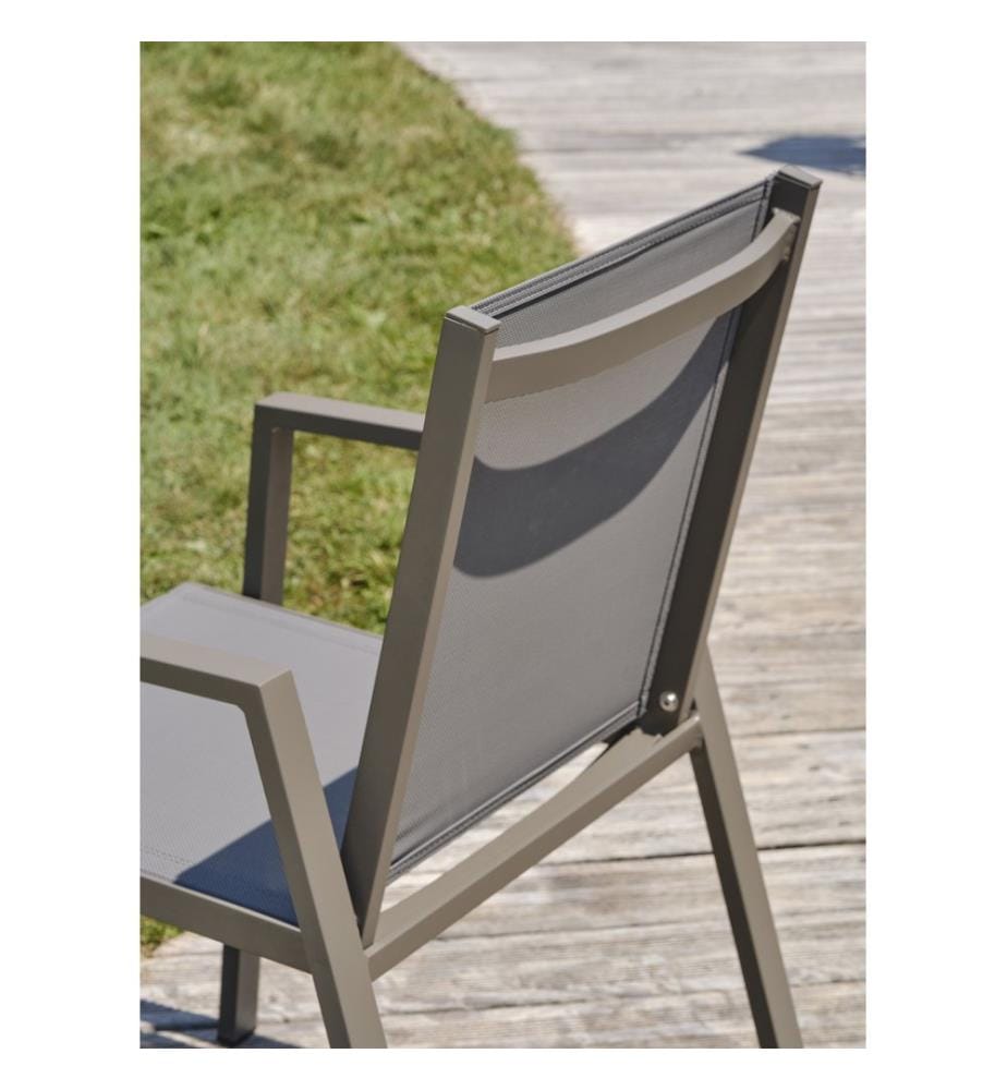 2er-Set Gartensessel Florida - Quarz
