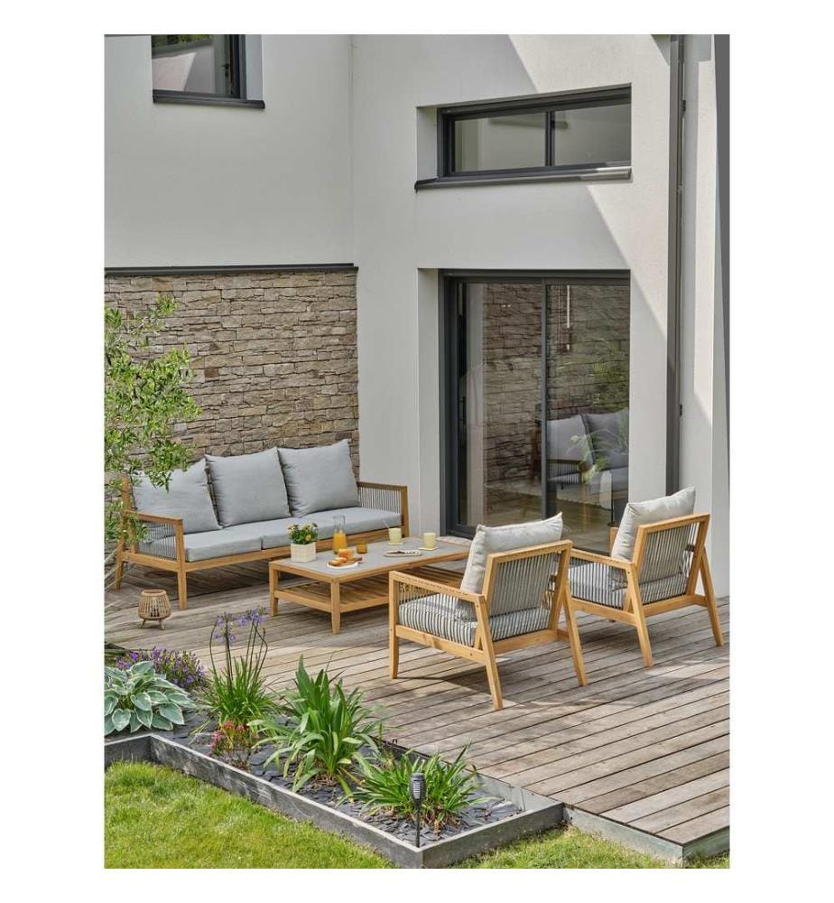 Gartenmöbel Funa 5-Sitzer - Akazie
