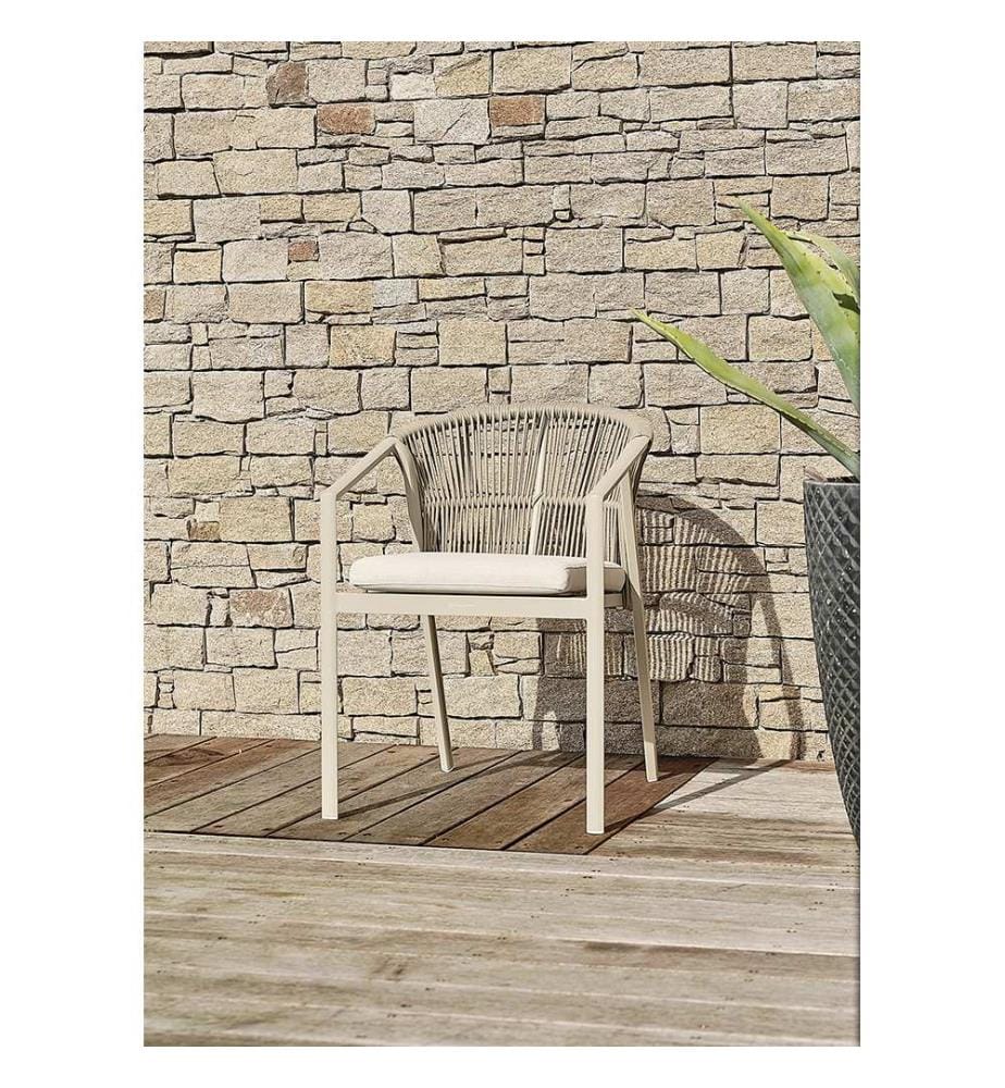 2er-Set Gartensessel Gambi - Grège