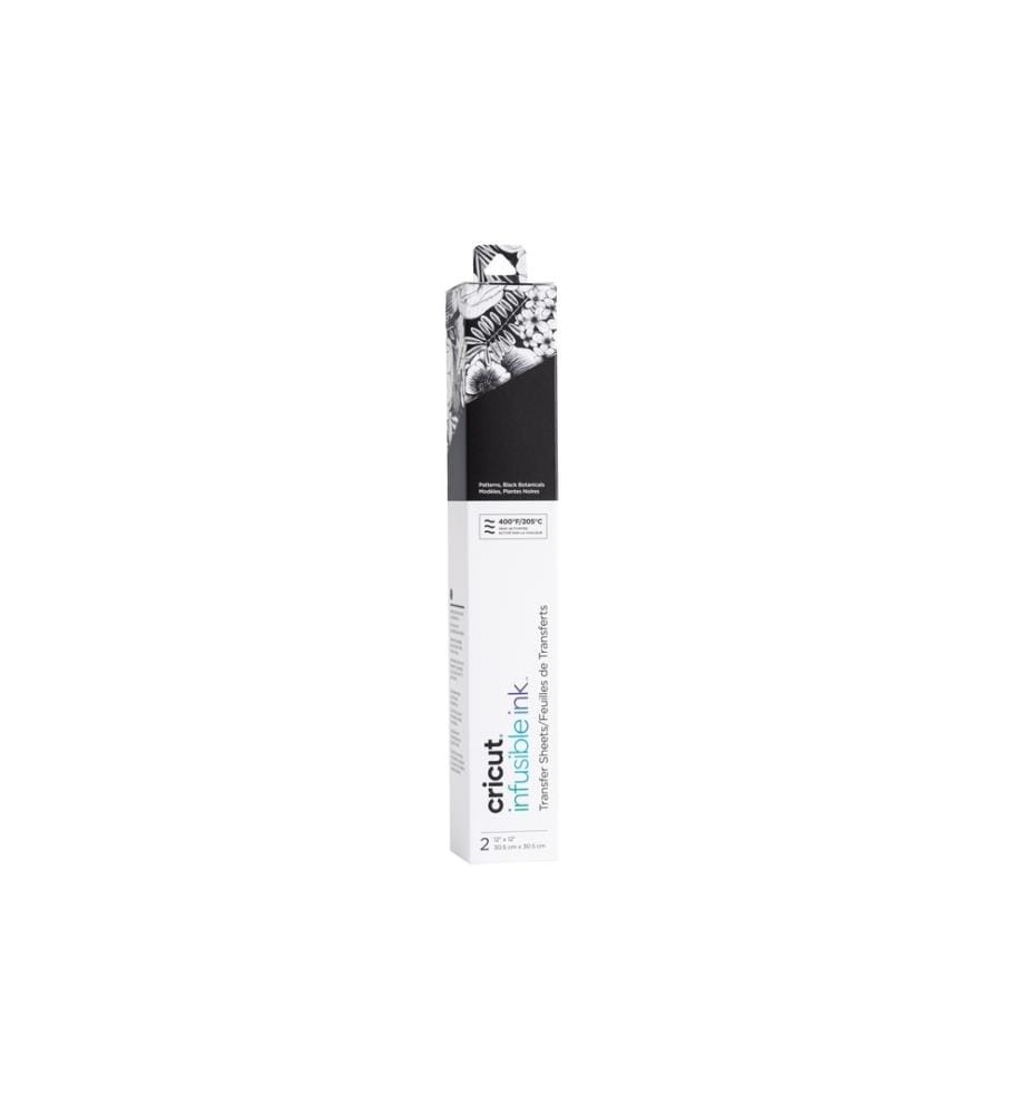 CRICUT - Aufbügelfolie Infusible Ink Black Botanicals 2 Stück