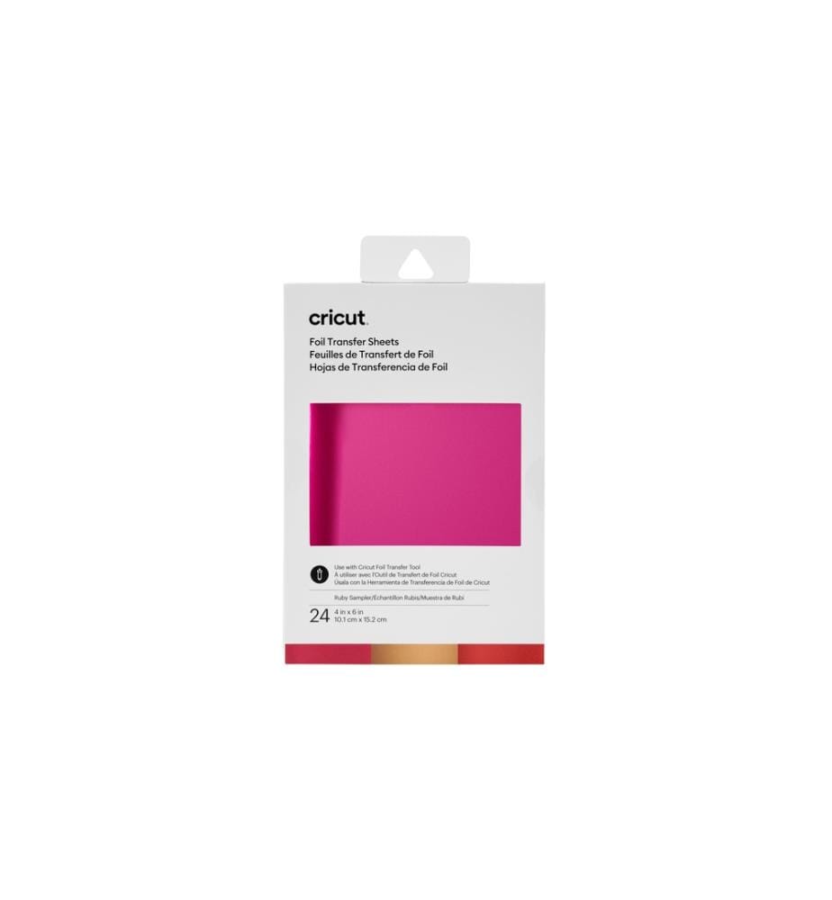 CRICUT - Transferfolie 10.1 x 15.2 cm, Ruby, 24 Blatt