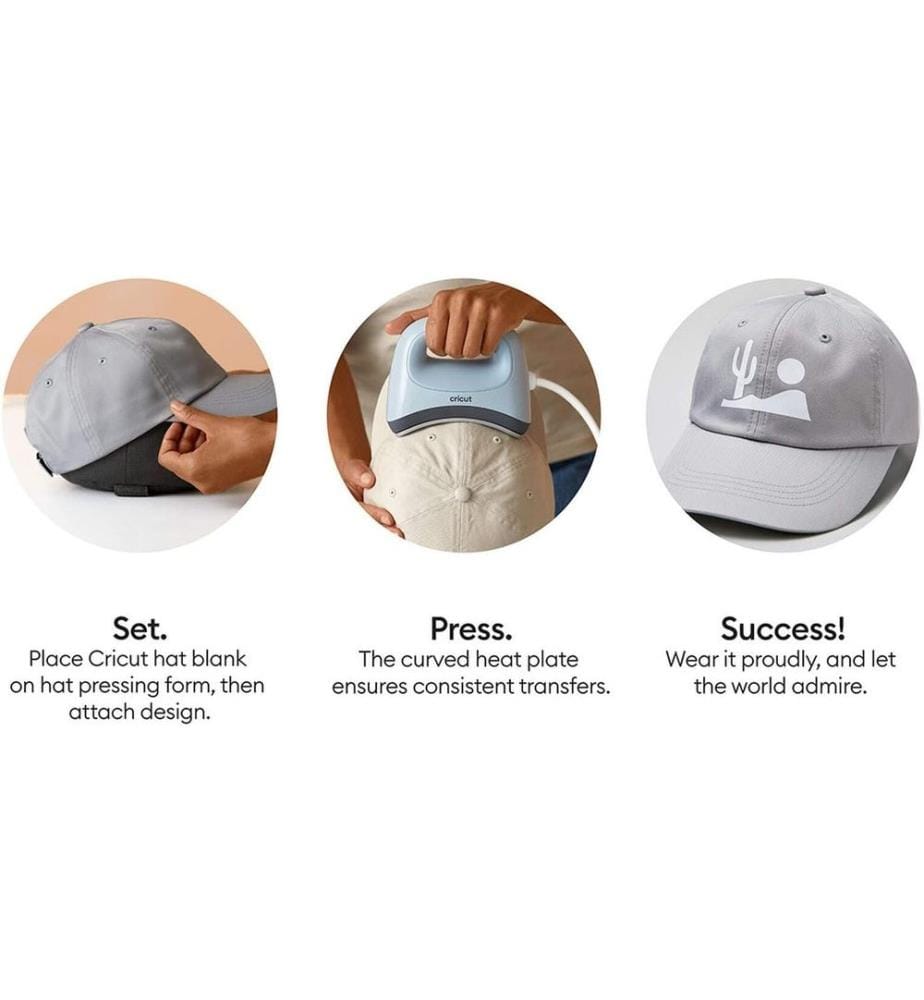 CRICUT - Baseball-Cap Infusible Ink 3 Stück, Grau