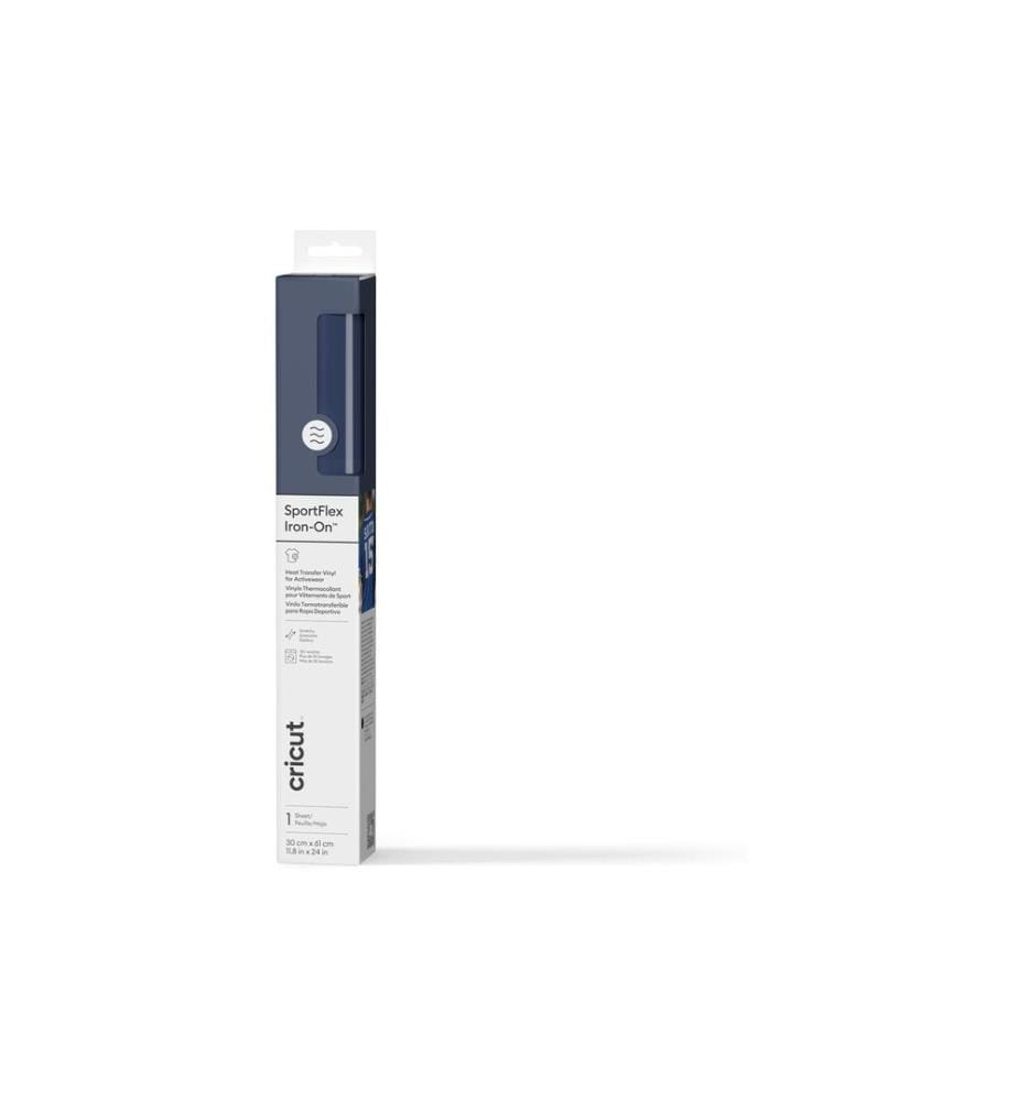 CRICUT - Aufbügelfolie Sportflex 30 x 61 cm, 1 Stück, Blau