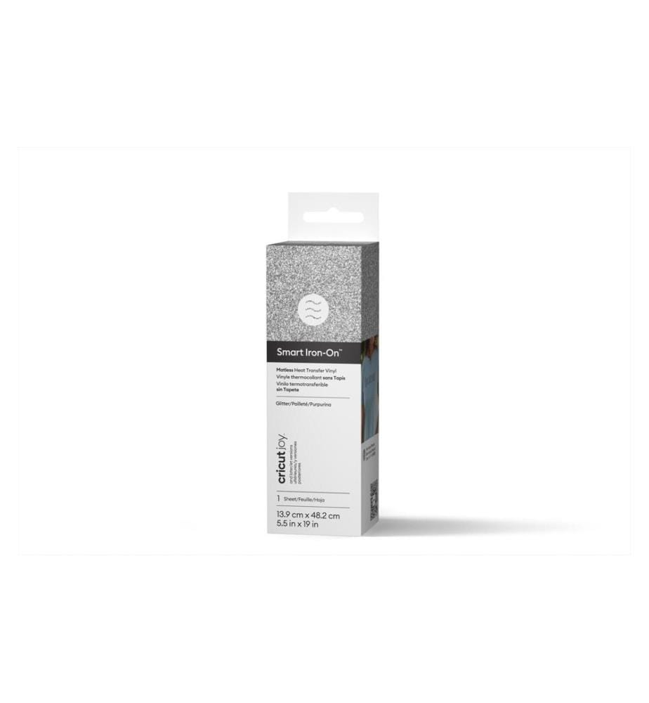CRICUT - Aufbügelfolie Joy 13.9 cm x 48.2 cm Glitzer Silber