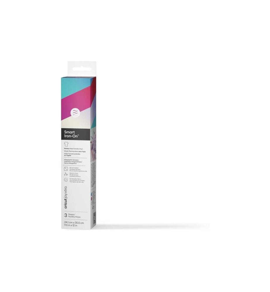 CRICUT - Film thermocollant Joy Xtra Smart 3 pièces, holographique