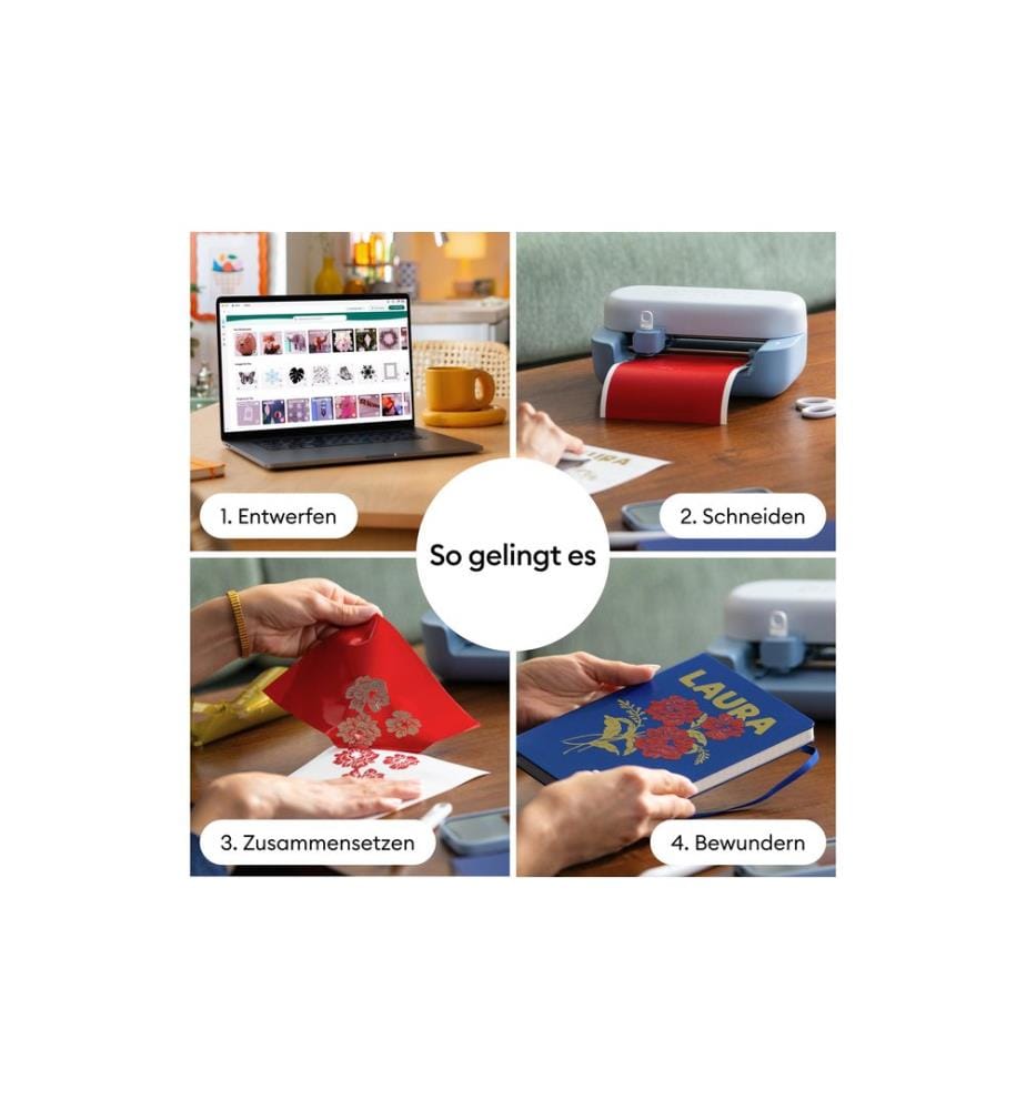 CRICUT - Traceur de découpe CRICUT - Joy 2 + bundle Essential, Bleu