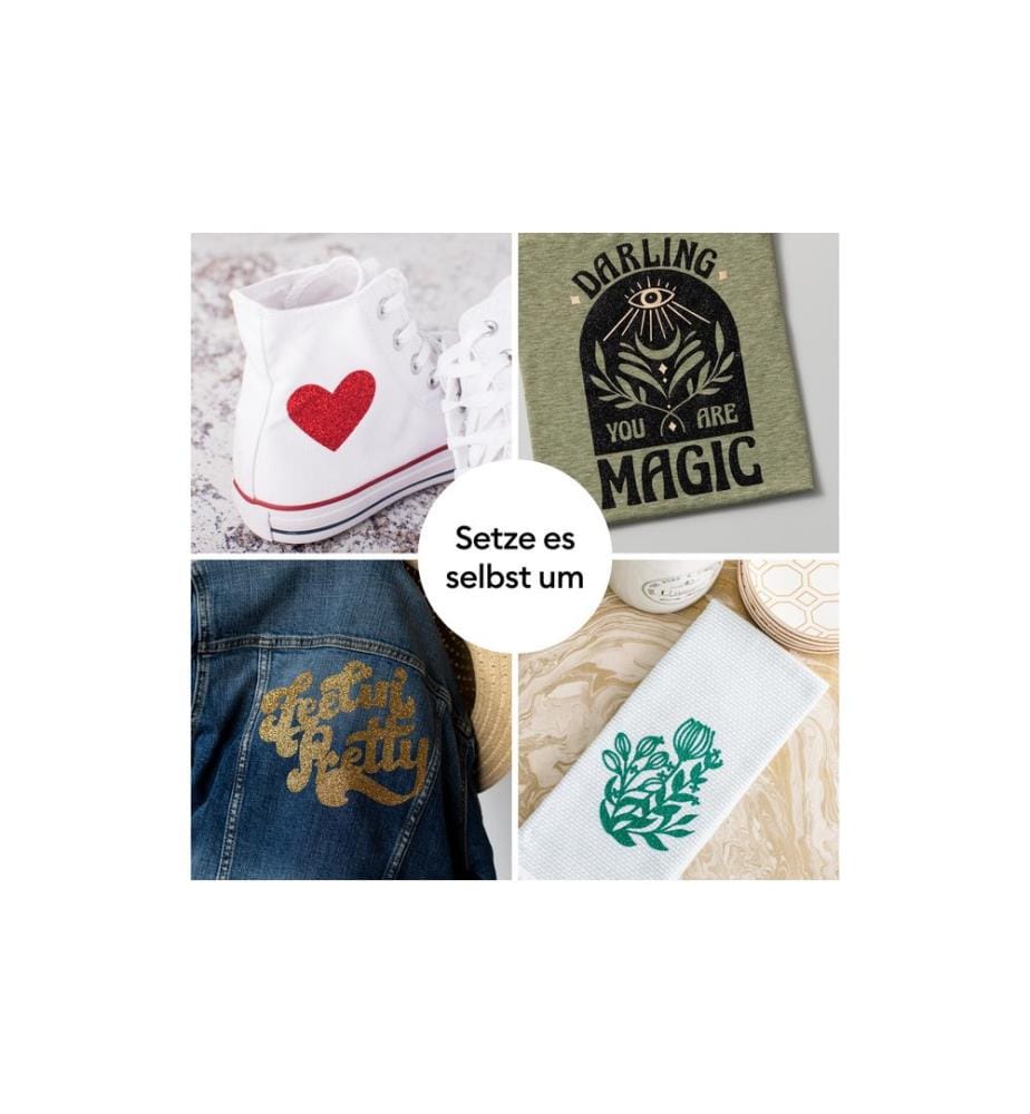 Cricut Film thermocollant pailleté Princess 30.5 x 30.5 cm