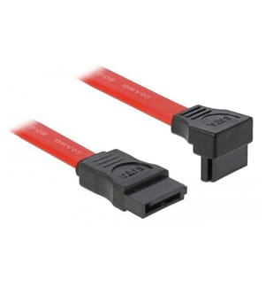 DELOCK - SATA2-Kabel rot, gewinkelt, 50 cm
