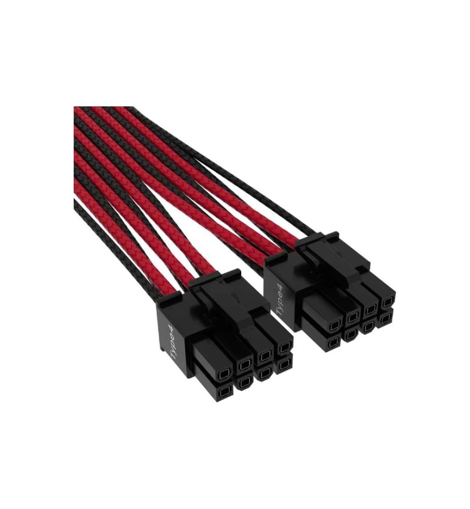CORSAIR - Premium 12+4-Pin 12VHPWR 600 W Kabel Schwarz Rot
