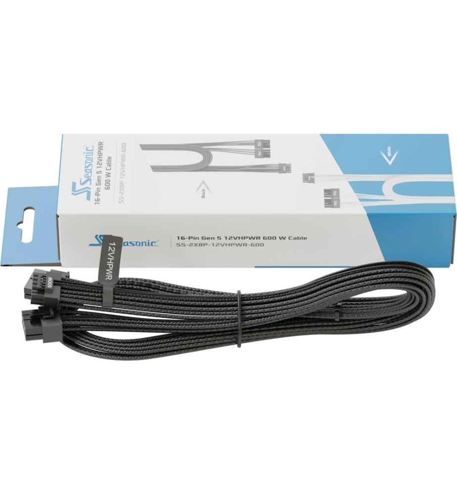 SEASONIC - 12VHPWR Adapterkabel 75 cm, Schwarz