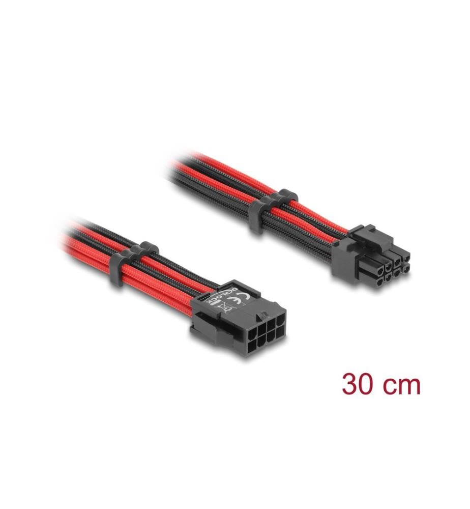DELOCK - Câble électrique de prolongation 8 pins mâle vers 6+2 pins PCIe femelle