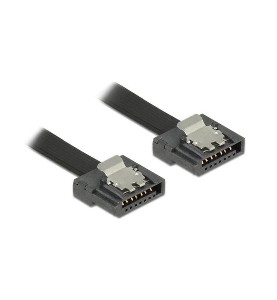 DELOCK - Câble SATA3 noir, clip, flexible, 20 cm
