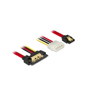 DELOCK - Câble combiné SATA3 Molex électricité, 30 cm