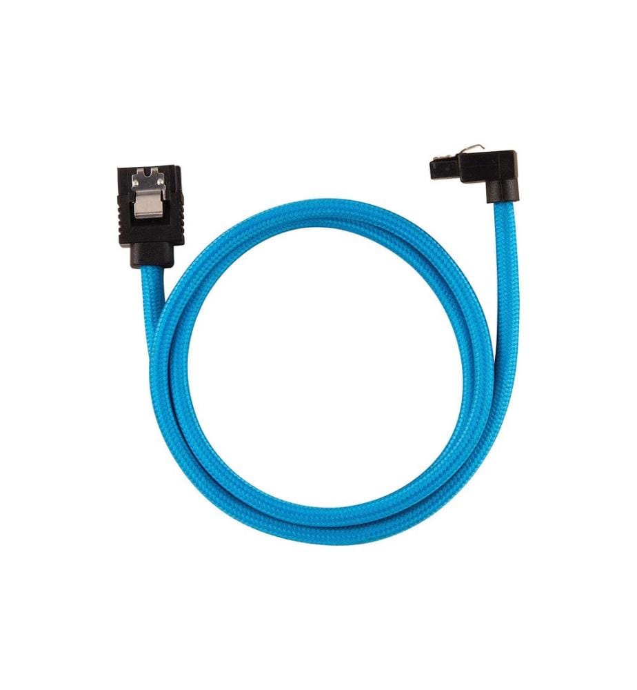 CORSAIR - Câble SATA3 Premium Set Bleu 60 cm coudé