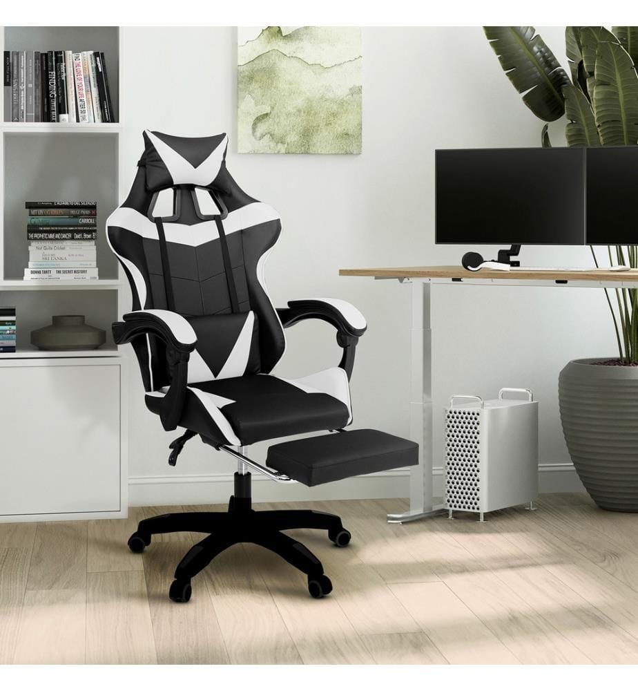 Bürostuhl 63 x 62 x 114-124 cm - Schwarz & Weiss