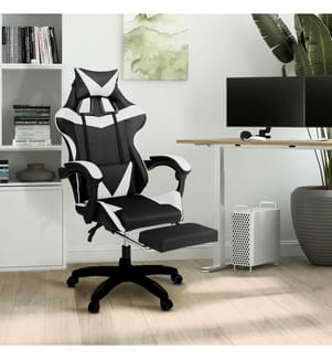 Bürostuhl 63 x 62 x 114-124 cm - Schwarz & Weiss