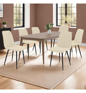Set aus 6 Stühlen Fiona - Beige