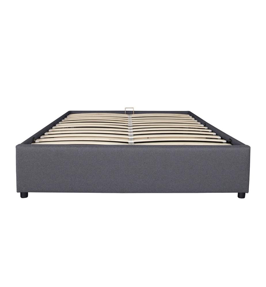 Kastenbett Otto mit Bettkasten 140x190cm - Grau