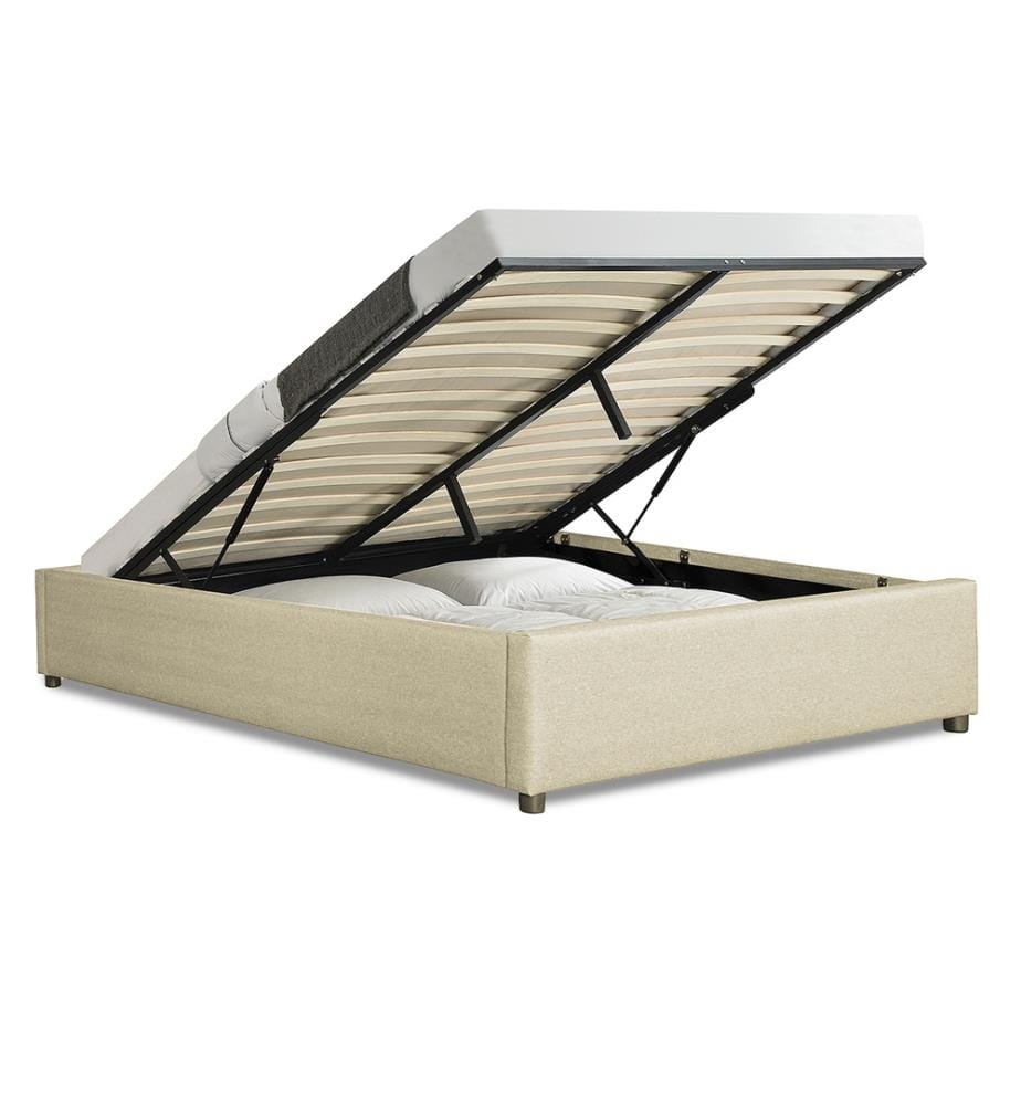 Kastenbett Otto mit Bettkasten 140x190cm - Beige