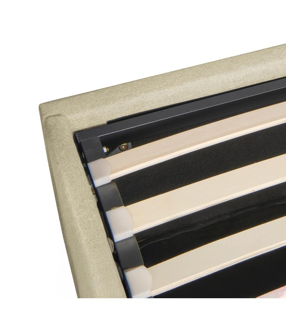 Kastenbett Otto mit Bettkasten 140x190cm - Beige