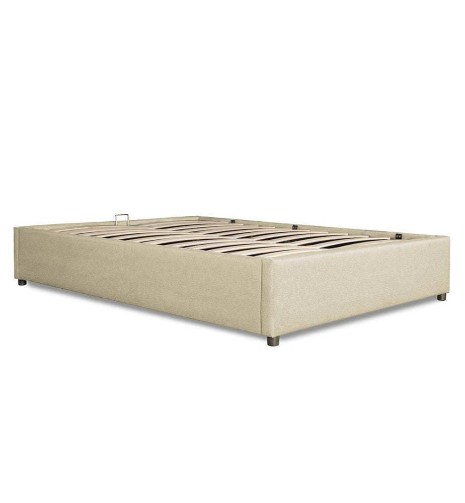 Kastenbett Otto mit Bettkasten 140x190cm - Beige