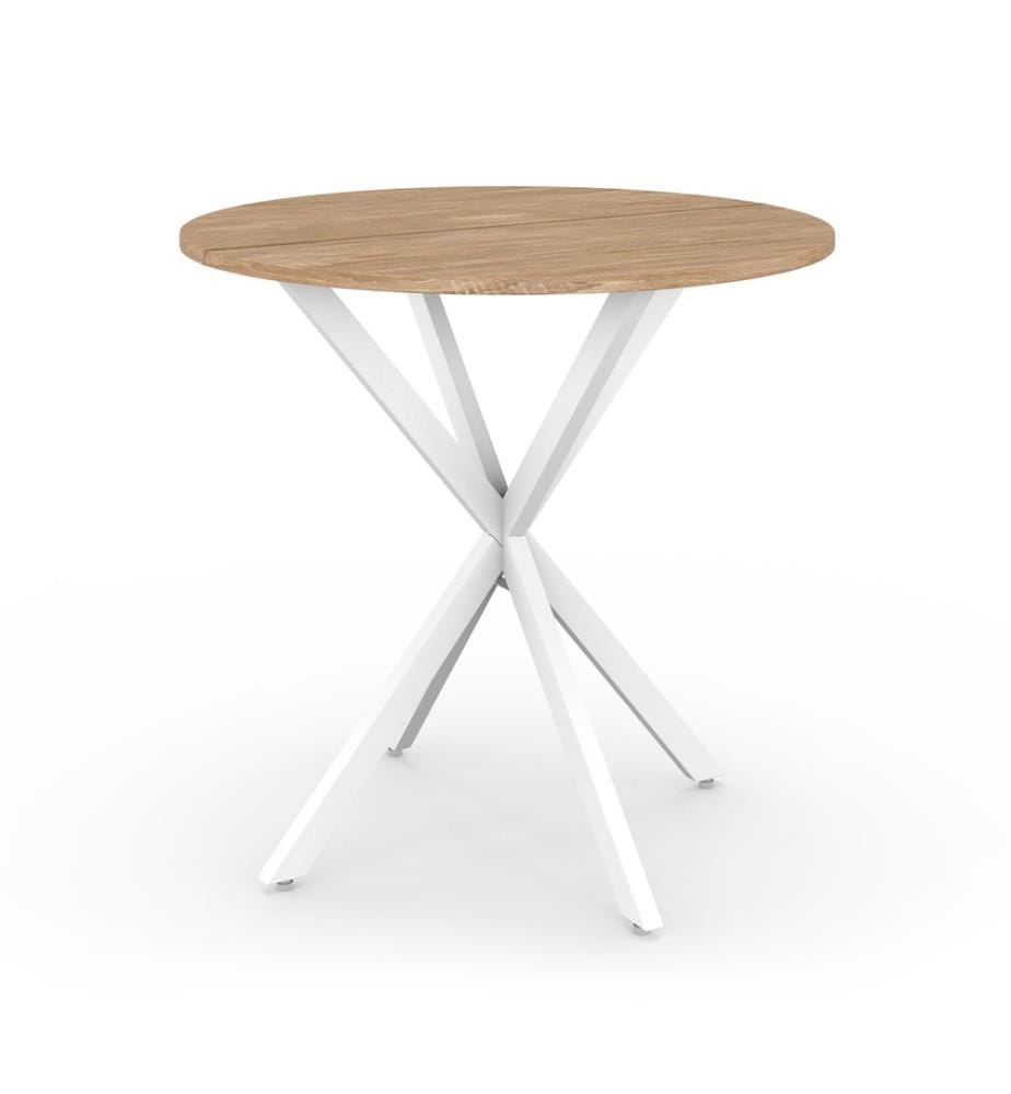 Esstisch Soline 80 x 80 x 75 cm - Weiss