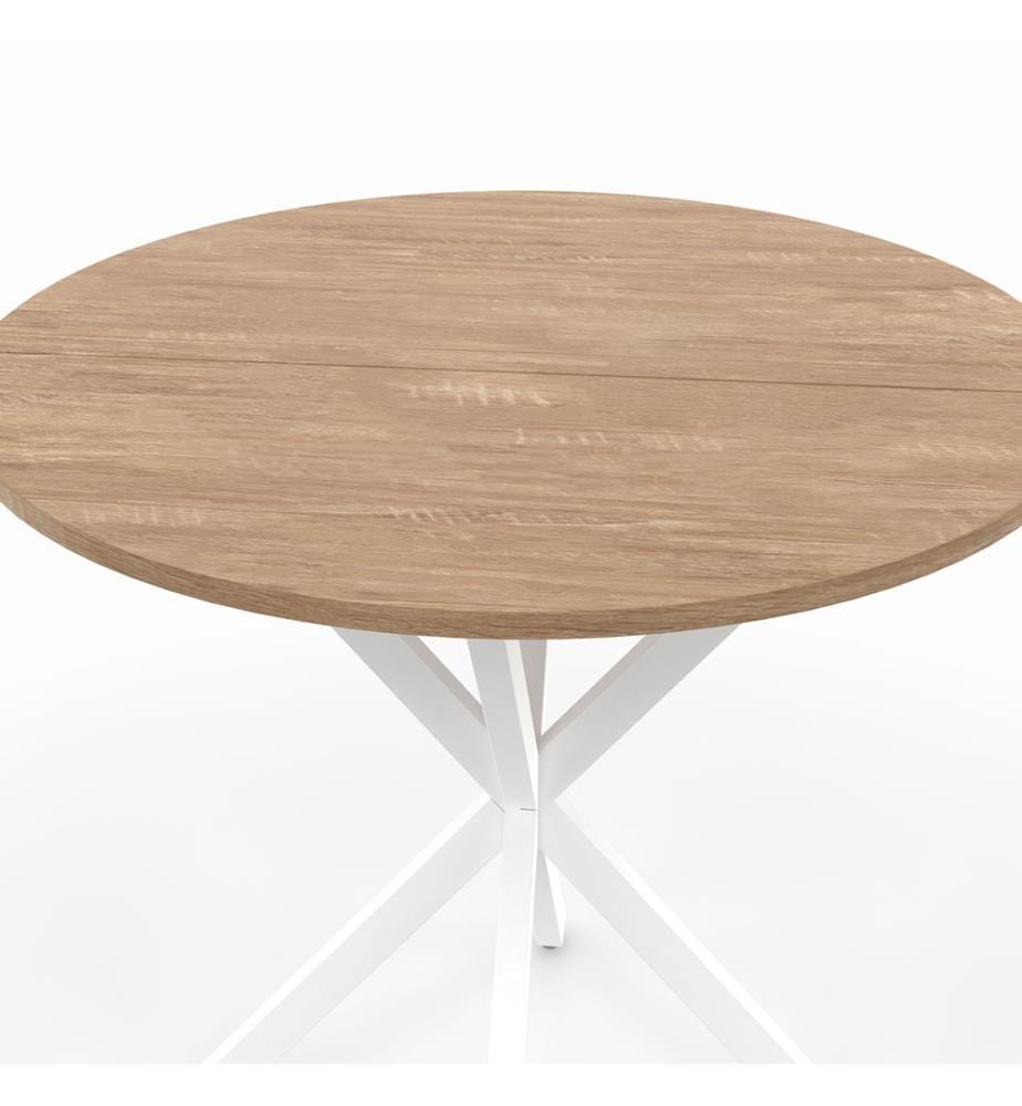 Esstisch Soline 80 x 80 x 75 cm - Weiss