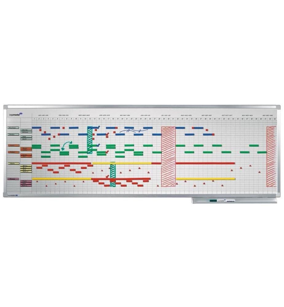 Legamaster - Tableau blanc magnétique Planificateur annuel 50 x 150 cm