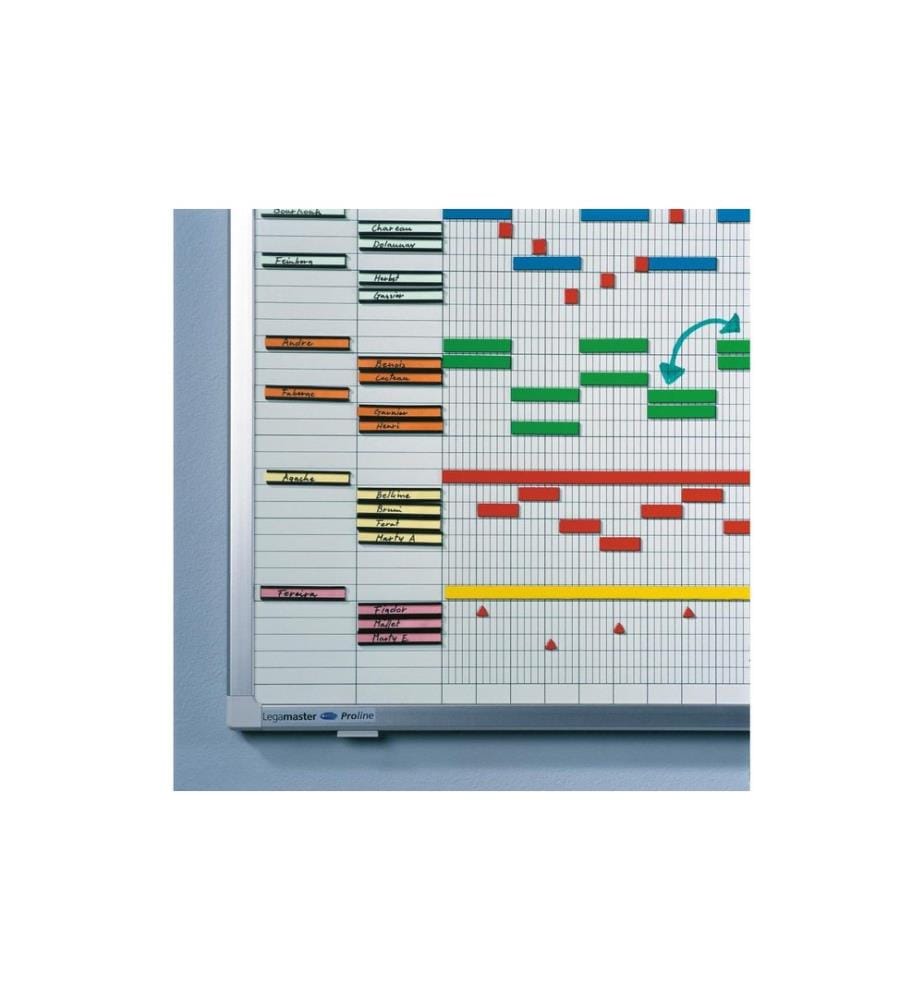 Legamaster - Tableau blanc magnétique Planificateur annuel 50 x 150 cm