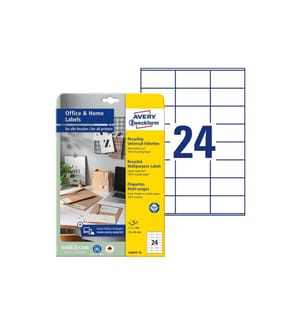 AVERY - Zweckform Étiquettes universelles LR3475 70 x 36 mm, 10 feuille