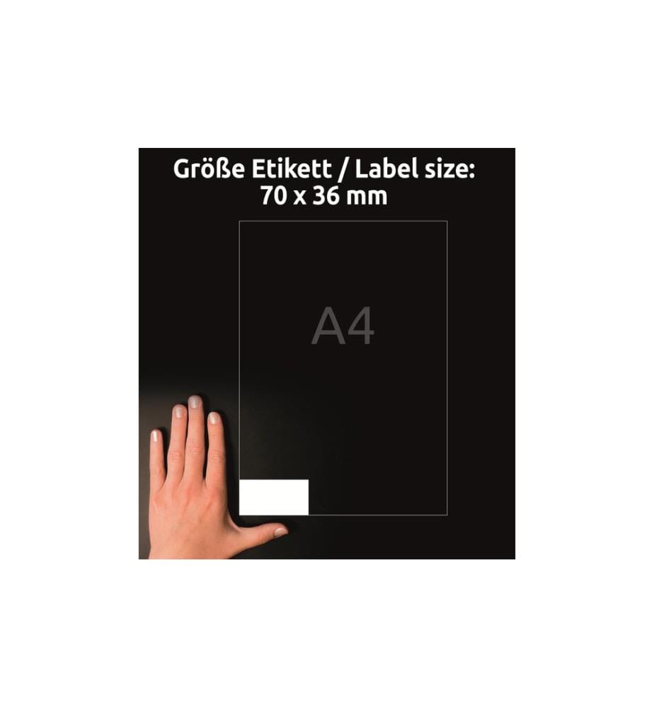 AVERY - Zweckform Étiquettes universelles LR3475 70 x 36 mm, 10 feuille