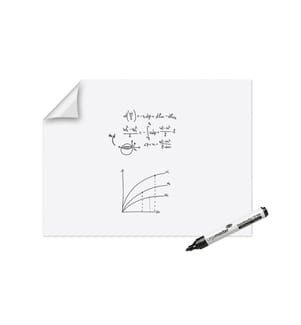 Legamaster - Tableau blanc mobile MagicChart 90 cm x 120 cm, Blanc
