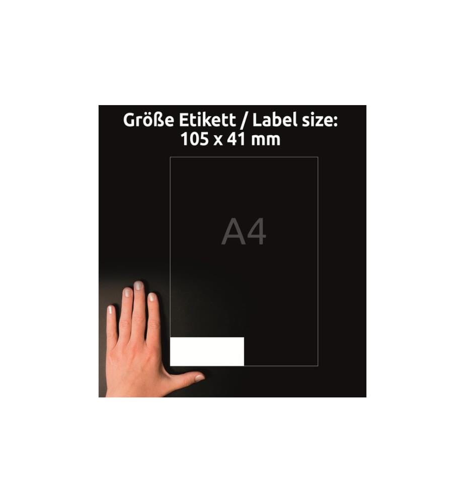 AVERY - Zweckform Étiquettes universelles 3477 105 x 41 mm, 100 feuille