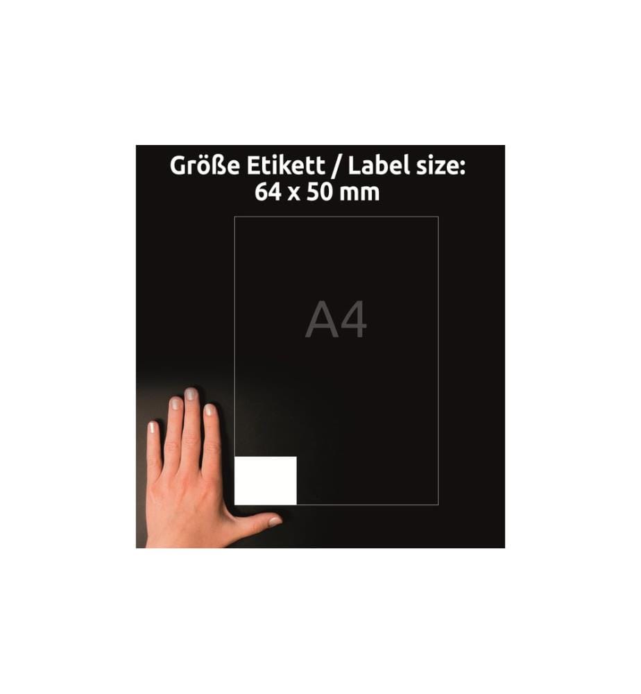 AVERY - Zweckform Étiquettes universelles 3672 64 x 50 mm, 100 feuille