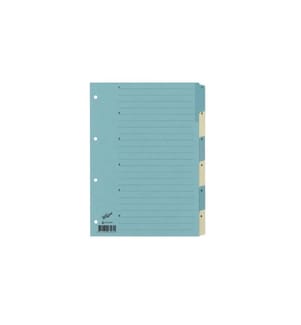 Büroline Registre A4, 1 rangée, 6 onglets Bleu/Beige