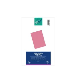 Büroline Pochette transparente A4 Rouge mat, 10 pièces