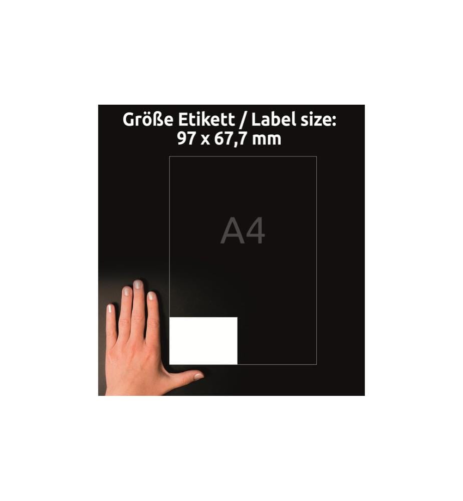 AVERY - Zweckform Étiquettes universelles 3660 97 x 67.7 mm, 100 feuille