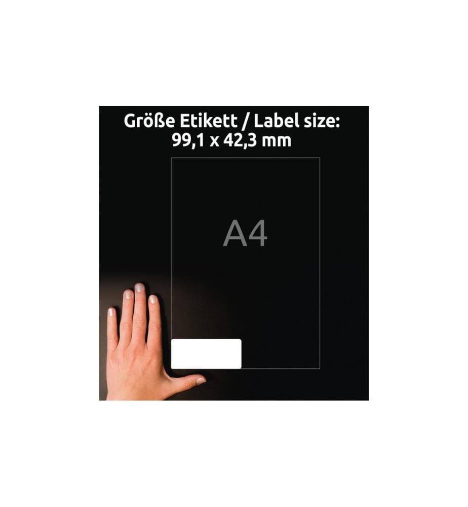 AVERY - Zweckform Étiquettes d'adresse 99.1 x 42.3 mm, 100 feuille