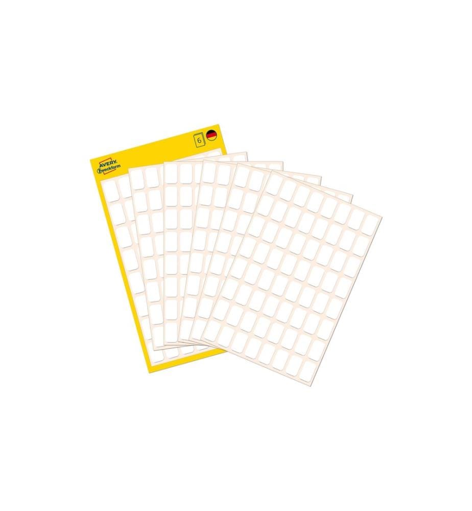 AVERY - Zweckform Étiquettes multi-usage 13 x 8 mm, 6 feuille