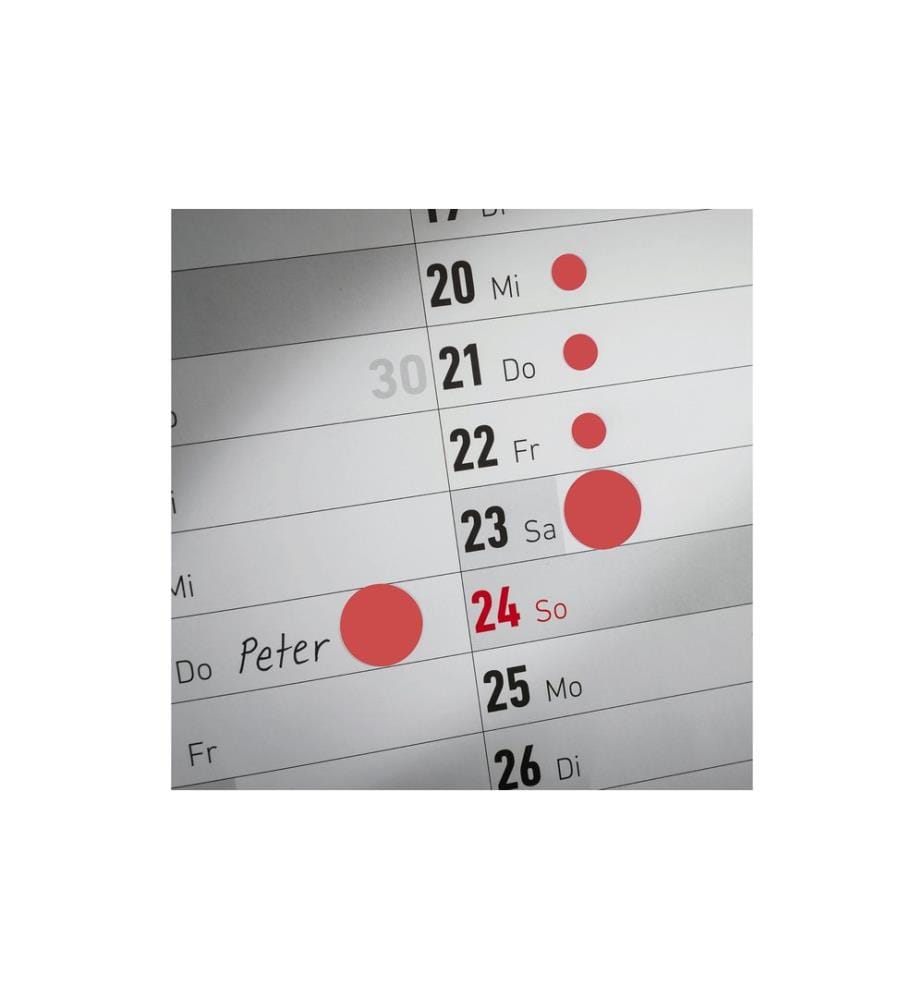 AVERY - Zweckform Klebepunkte Ø 8 mm, 4 Blatt, Rot