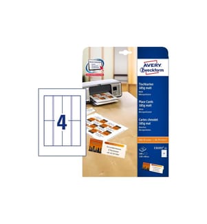AVERY - Zweckform Marque-place de table 110 x 40 mm, 100 pièces