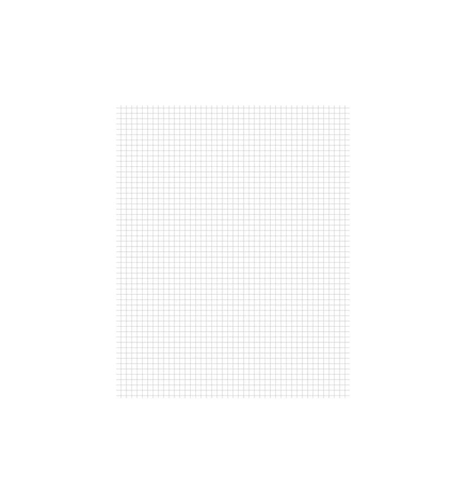 Büroline Cahier d'école sans bordure, E5, quadrillé, 20 pièce