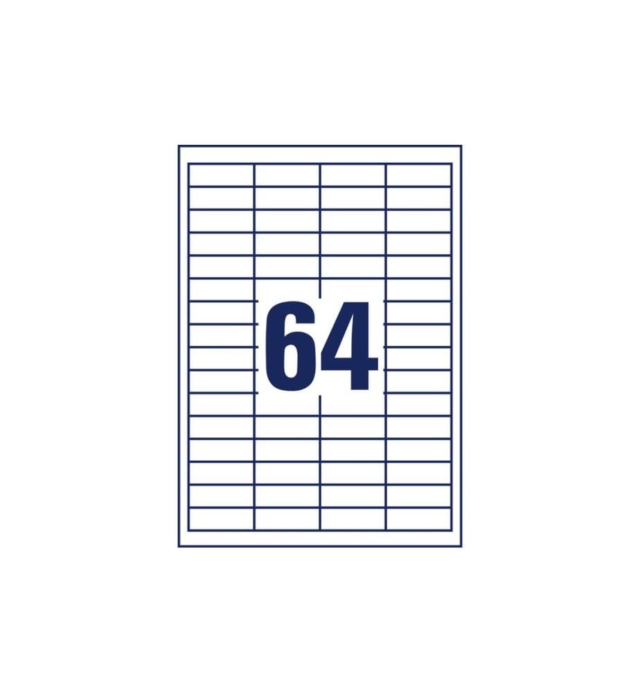 AVERY - Zweckform Étiquettes universelles 4785, 48.5 x 16.9 mm, 30 feuille