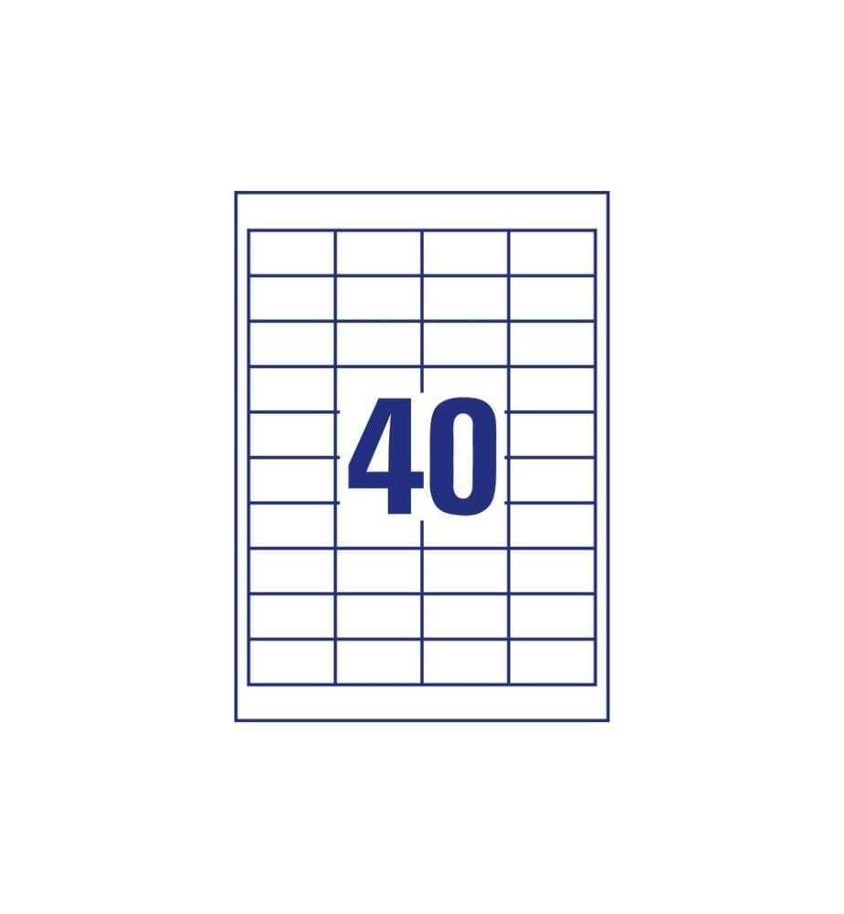 AVERY - Zweckform Étiquettes universelles 4780 48.5 x 25.4 mm, 25 feuille