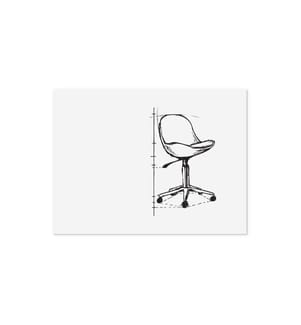Legamaster - Tableau blanc magnétique Board-Up 75 cm x 100 cm, Blanc