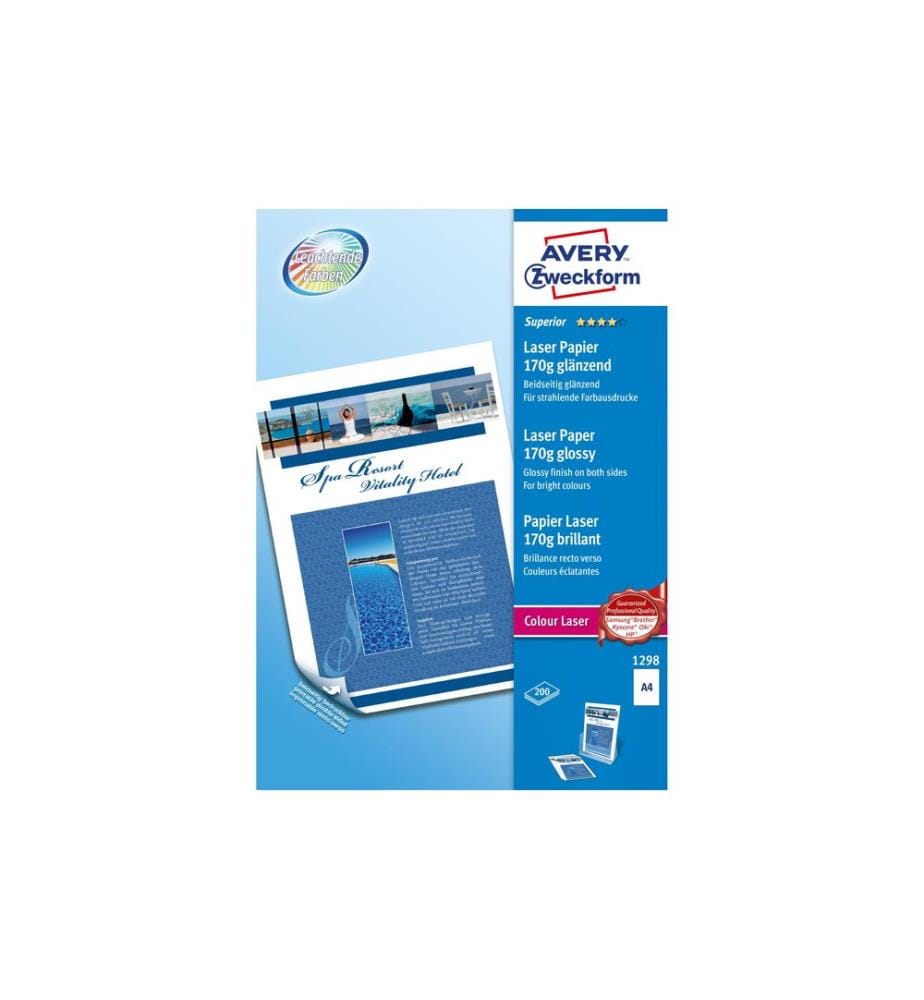 AVERY - Zweckform Papier photo Colour Laser A4 170 g/m² 150 Pièce/s